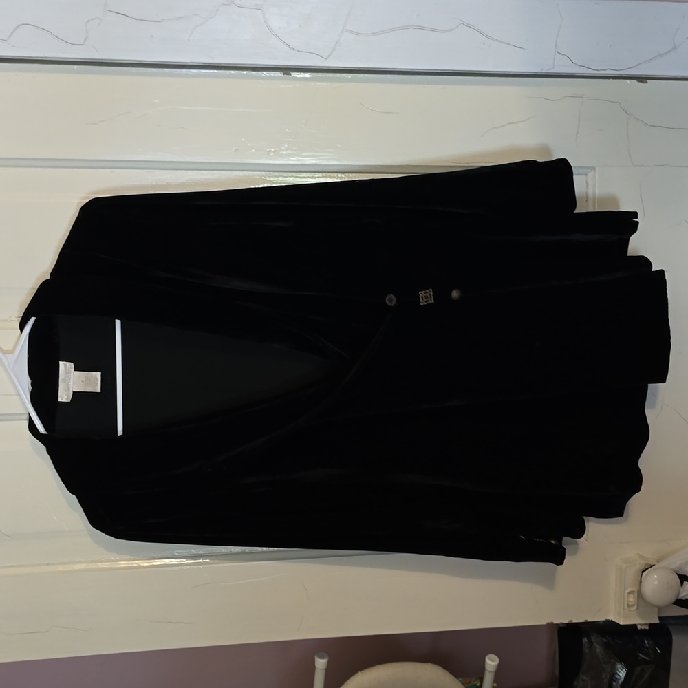 Soft surroundings velvet jacket